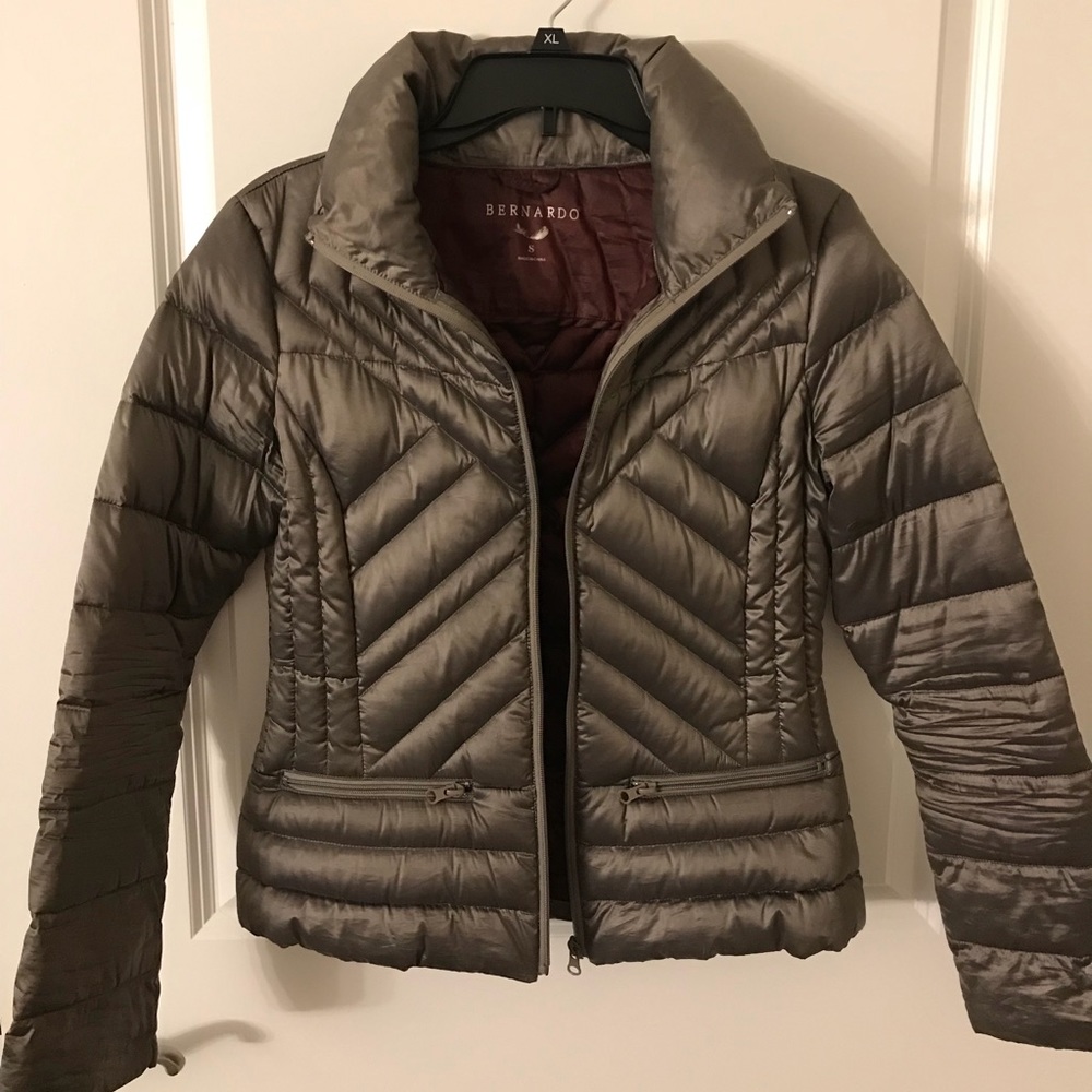 Bernardo Gunmetal Puffer jacket